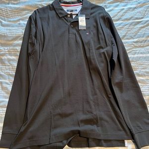 Mens Long Sleeve Tommy Hilfiger Polo XL